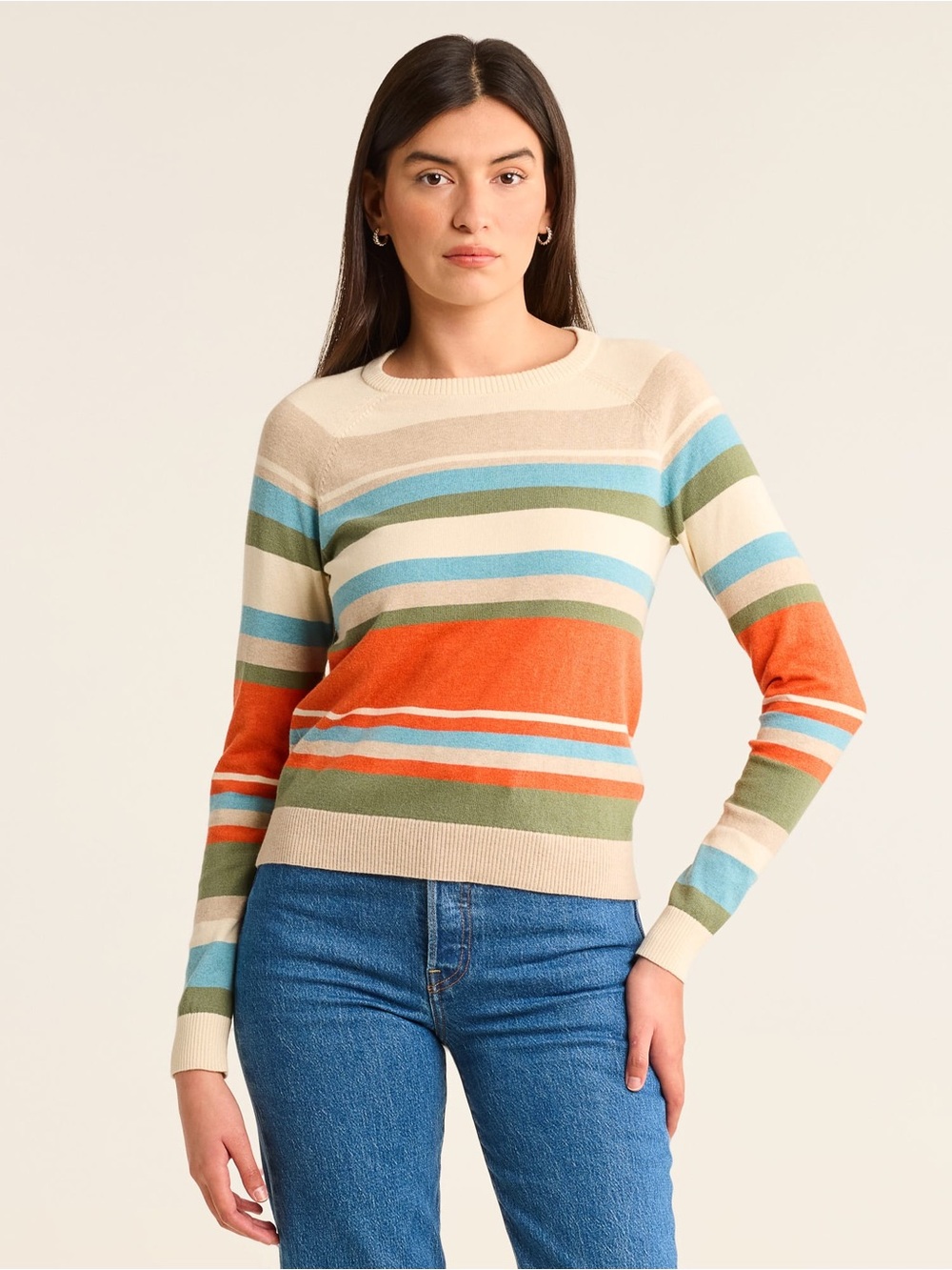 Pendleton Women's Cotton Cashmere Striped Sweater
Pullover
Preppy
Casual
Large